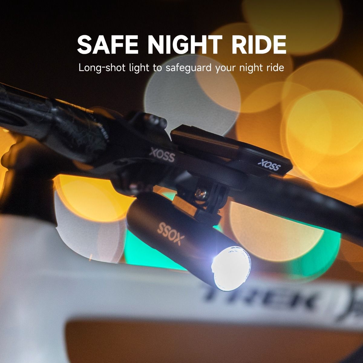 XOSS Fahrradlicht Frontscheinwerfer 800 Lm wasserdicht USB wiederaufladbar MTB Frontlampe Outdoor Fahrradzubehör