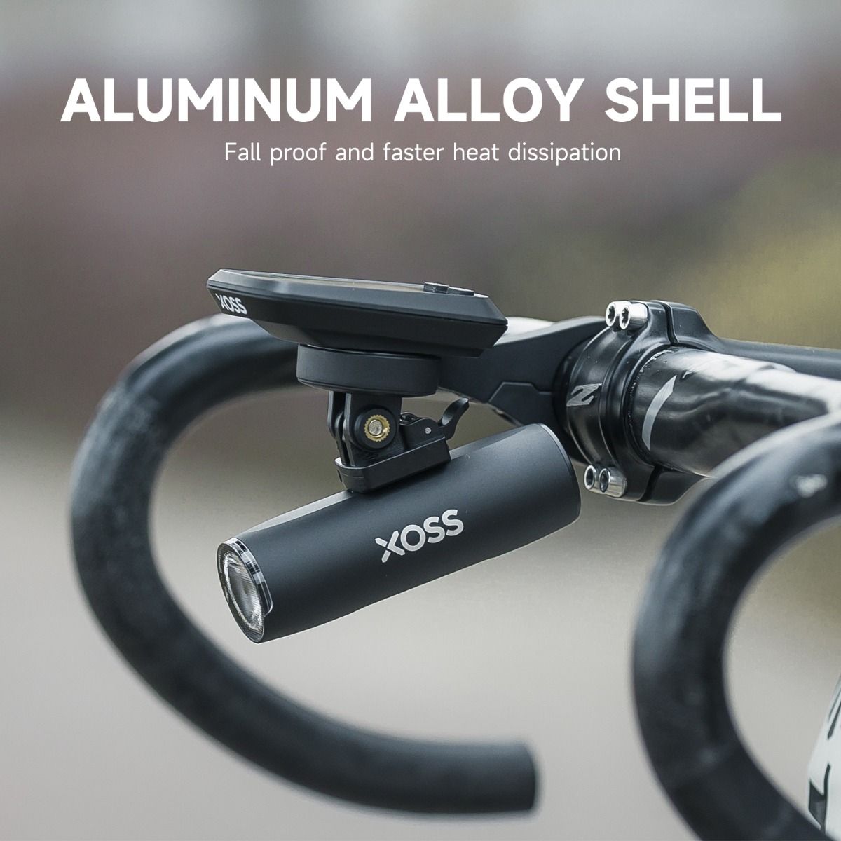 XOSS Fahrradlicht Frontscheinwerfer 800 Lm wasserdicht USB wiederaufladbar MTB Frontlampe Outdoor Fahrradzubehör