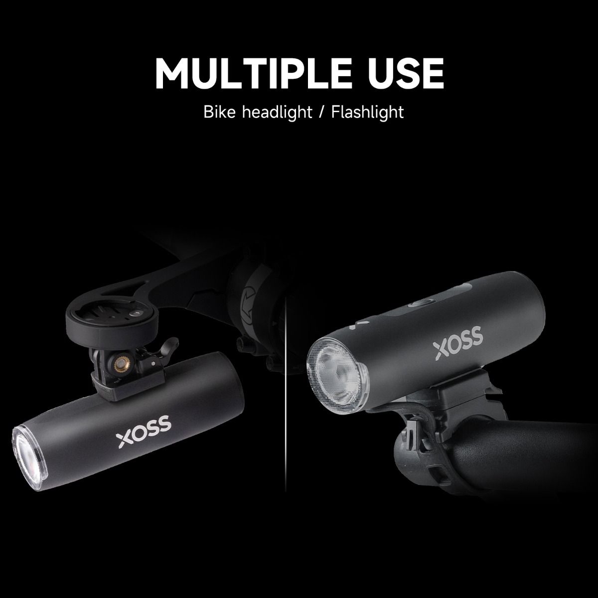 XOSS Fahrradlicht Frontscheinwerfer 800 Lm wasserdicht USB wiederaufladbar MTB Frontlampe Outdoor Fahrradzubehör