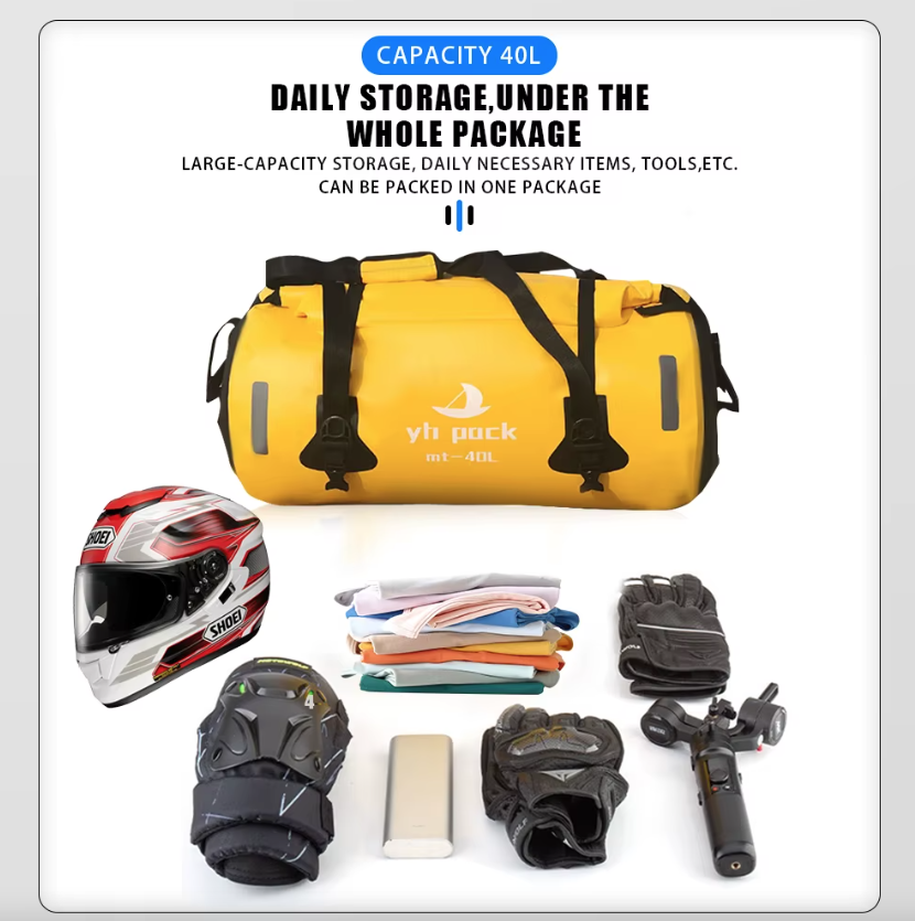 Motorradtasche wasserdicht MTB Bike Gepäckträgertasche hinten Reisegepäckträger tragbarer Sattelsitz Fahrradzubehör 40L/80L
